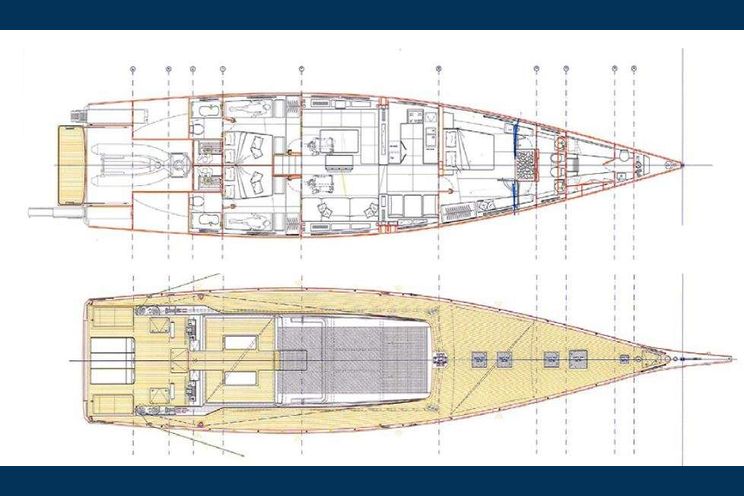 Layout for LUCE GUIDA - Vismara 62, sailing yacht layout