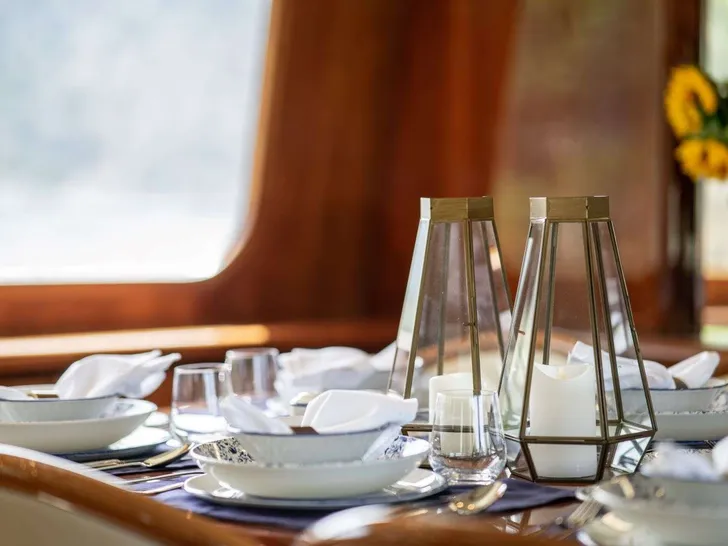 ESTIA POSEIDON - Falcon 85,formal dining set up ESTIA POSEIDON - Falcon 85,formal dining set up