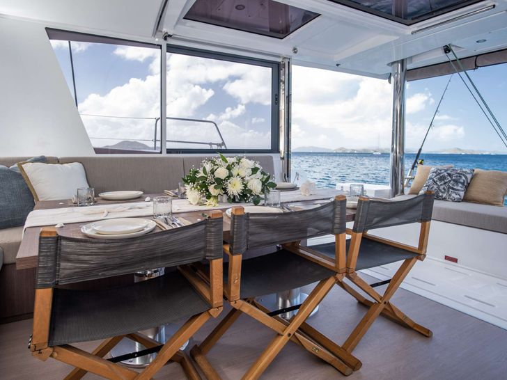 SERENITY 4.8 Bali 4.8 - indoor dining set up SERENITY 4.8 Bali 4.8 - indoor dining set up