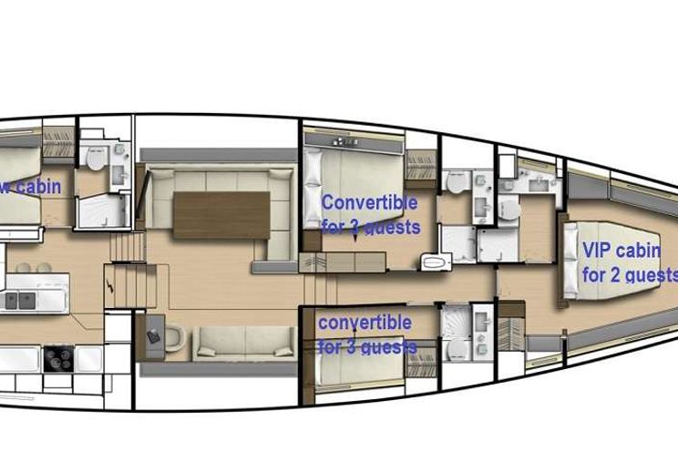 Charter Yacht MAOYA - CNB Bordeaux Sloop 76 - 3 Cabins - Corsica - Sardinia - Monaco - South of France