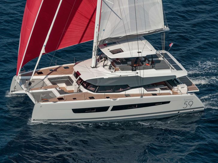 KRAZY KAT Fountaine Pajot Samana 59 - main profile KRAZY KAT Fountaine Pajot Samana 59 - main profile