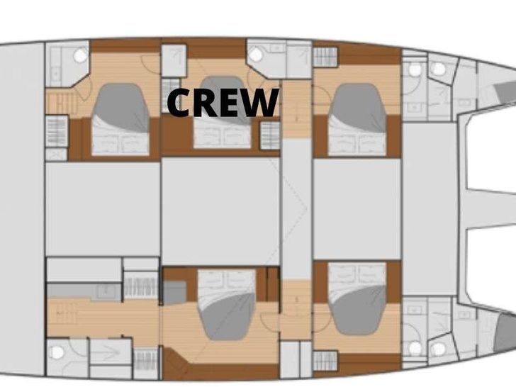 KRAZY KAT Fountaine Pajot Samana 59 - layout KRAZY KAT Fountaine Pajot Samana 59 - layout