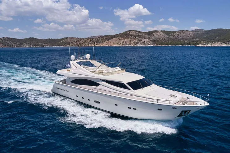 Charter Yacht ESTIA YI - Ferretti 880 - 4 Cabins - Athens - Mykonos - Paros - Cyclades - Greece
