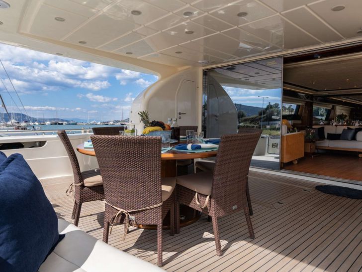 ESTIA YI - aft deck seating area ESTIA YI - aft deck seating area
