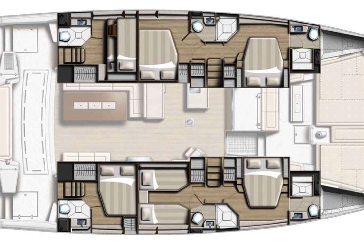 Layout for COCKTAILS & DREAMS - Yacht layout