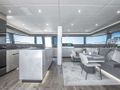 AMAYA Sunreef 60 - saloon and galley AMAYA Sunreef 60 - saloon and galley