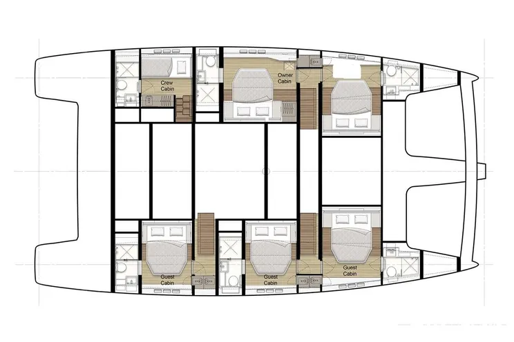 Layout for AMAYA Sunreef 60 - layout
