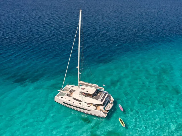 ALMA Fountaine Pajot Samana 59 - aerial shot ALMA Fountaine Pajot Samana 59 - aerial shot