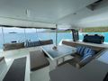 DEVINE SAILING Fountaine Pajot 50 - aft deck dining area DEVINE SAILING Fountaine Pajot 50 - aft deck dining area
