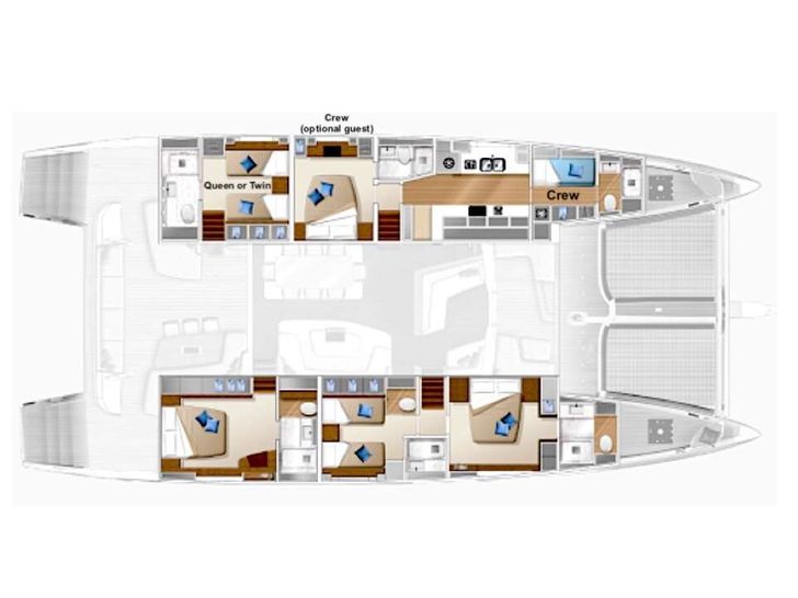 AMBER ROSE - Yacht layout