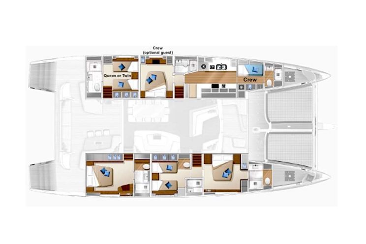 Layout for AMBER ROSE - Yacht layout