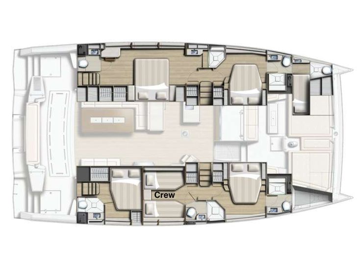 ITHAKA - Bali 5.4,catamaran yacht layout