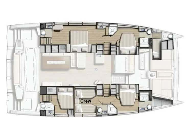 ITHAKA - Bali 5.4,catamaran yacht layout ITHAKA - Bali 5.4,catamaran yacht layout