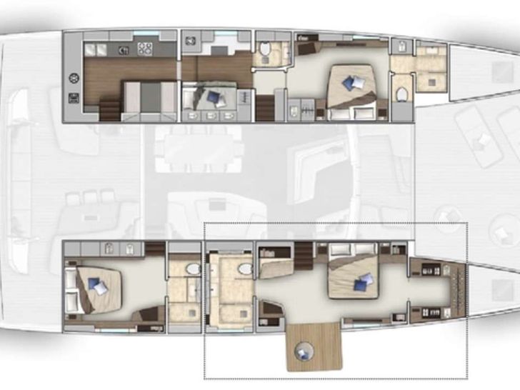 JUST MARIE 2 Lagoon Seventy 8 - catamaran yacht layout JUST MARIE 2 Lagoon Seventy 8 - catamaran yacht layout