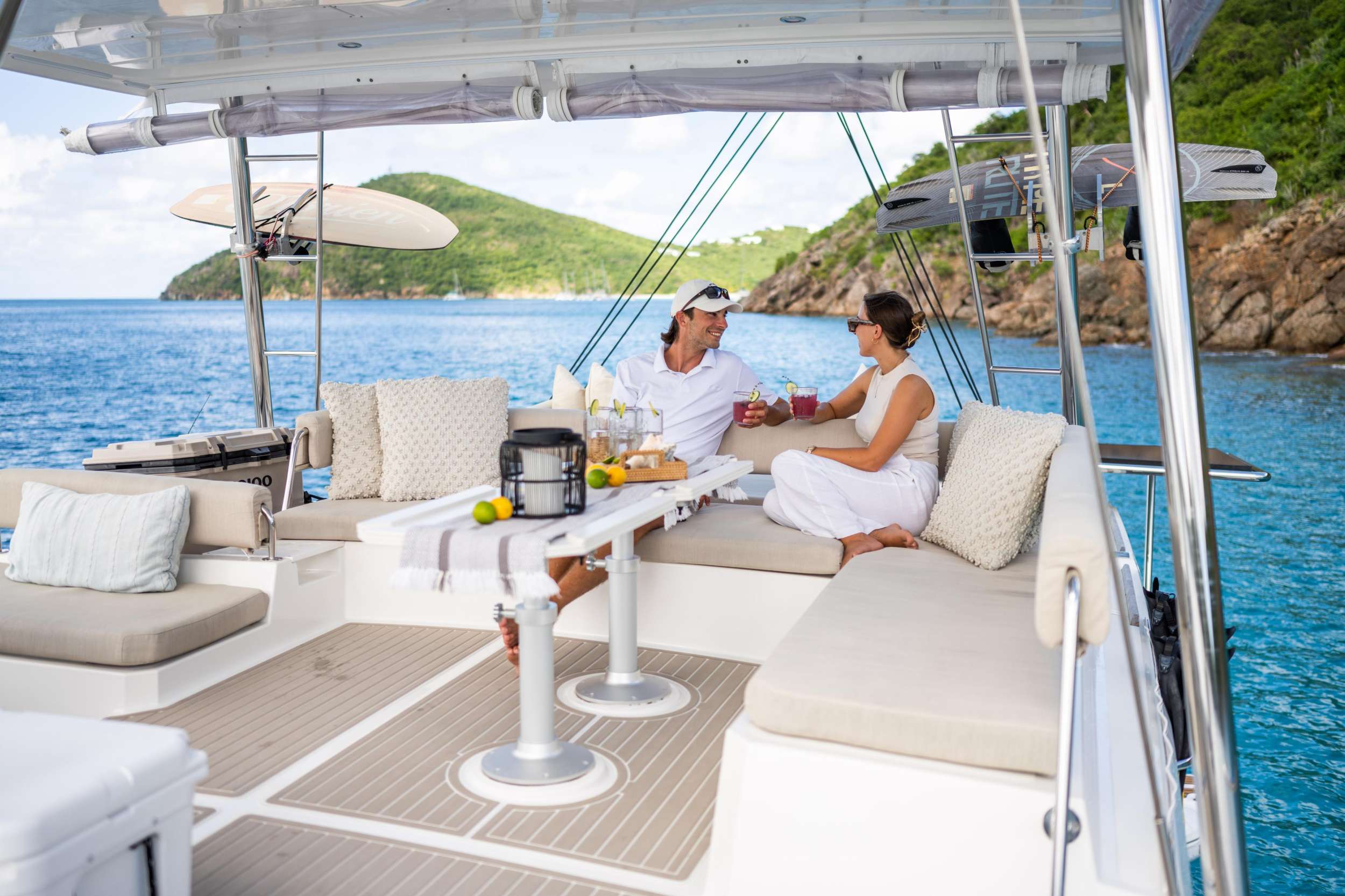 OCEANA Bali 4.8 - Guests Enjoying Flybridge Seating