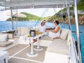 OCEANA Bali 4.8 - Guests Enjoying Flybridge Seating OCEANA Bali 4.8 - Guests Enjoying Flybridge Seating