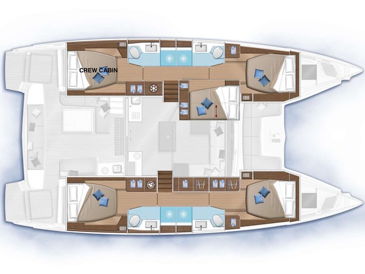 LA SIRENA Lagoon 51 - layout LA SIRENA Lagoon 51 - layout