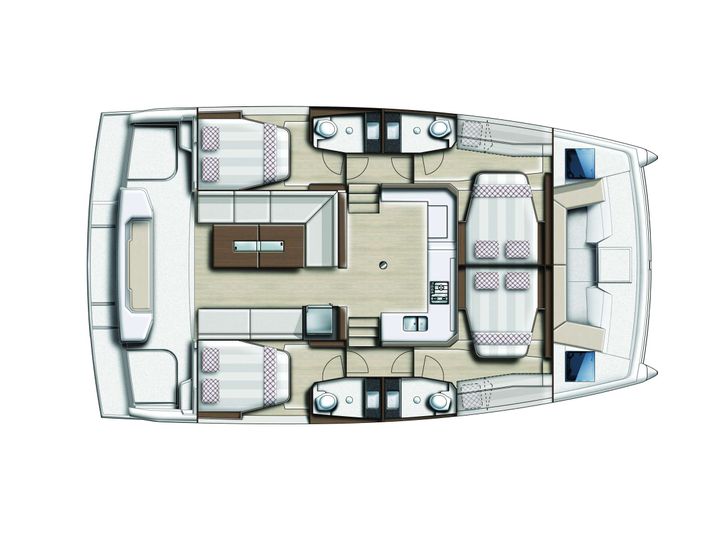 NAUTICAT - Bali Catspace 40 ft,Interior Layout