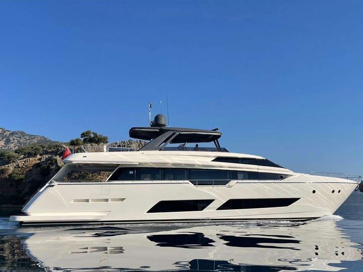 SHERO 26.14m Ferretti Motor Yacht Sideview SHERO 26.14m Ferretti Motor Yacht Sideview