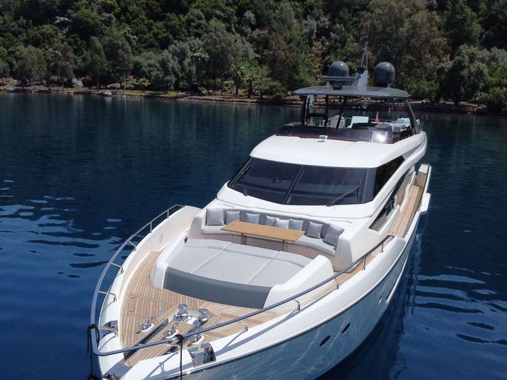 SHERO 26.14m Ferretti Motor Yacht Sunbathing Area