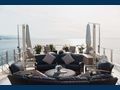 LADY TRUDY 43m CRN Luxury Crewed Motor Yacht Sundeck Seating Area