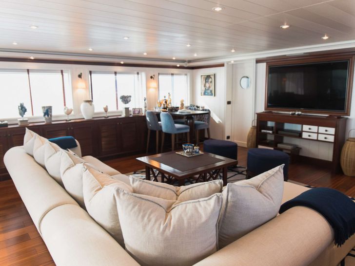 LADY TRUDY 43m CRN Luxury Crewed Motor Yacht Upper Deck Salon