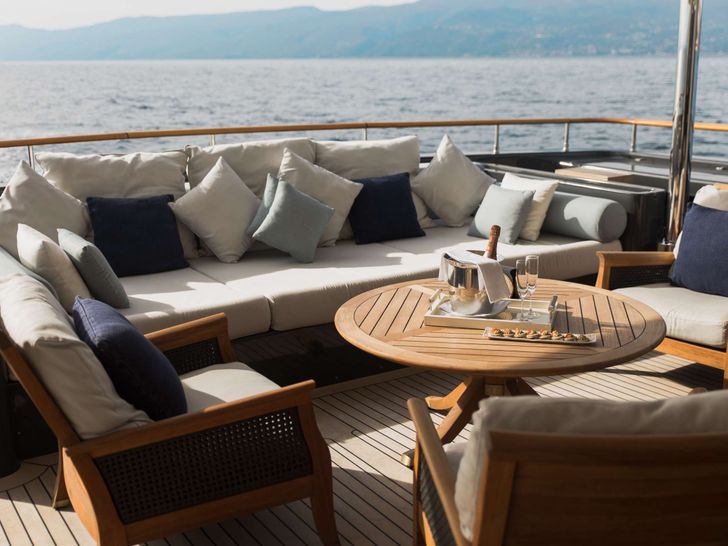 LADY TRUDY 43m CRN Luxury Crewed Motor Yacht Upper Aft Deck 2 LADY TRUDY 43m CRN Luxury Crewed Motor Yacht Upper Aft Deck 2