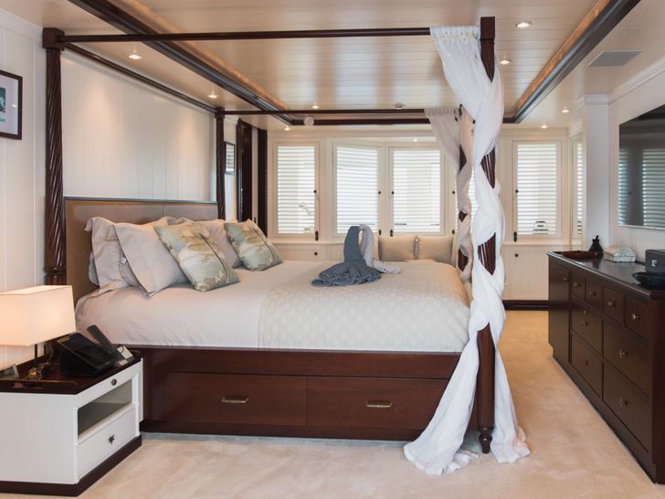 LADY TRUDY 43m CRN Luxury Crewed Motor Yacht Master Cabin LADY TRUDY 43m CRN Luxury Crewed Motor Yacht Master Cabin