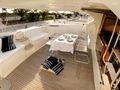 PALMYRA - Ferretti 57 ft.,aft alfresco dining area PALMYRA - Ferretti 57 ft.,aft alfresco dining area