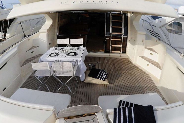 Charter Yacht PALMYRA - Ferretti 57 ft - 3 Cabins - Glyfada - Athens - Santorini - Greece