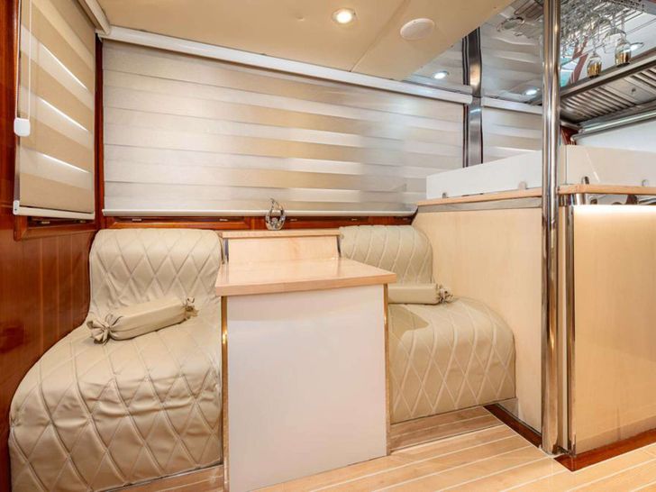SLANO Custom Sailing Yacht 25m - saloon seating area SLANO Custom Sailing Yacht 25m - saloon seating area