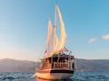 SLANO Custom Sailing Yacht 25m - sailing aft view SLANO Custom Sailing Yacht 25m - sailing aft view