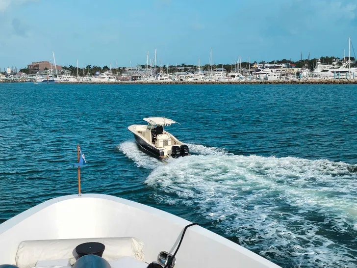 SCOTT FREE - President 114,tender view from bow SCOTT FREE - President 114,tender view from bow