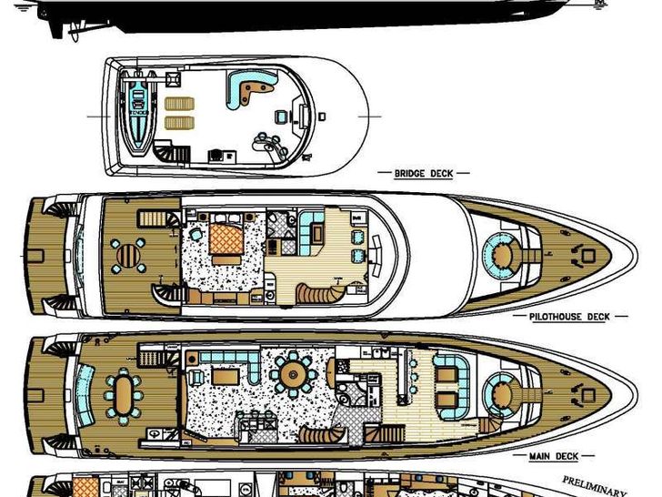 SCOTT FREE - President 114,motor yacht layout SCOTT FREE - President 114,motor yacht layout