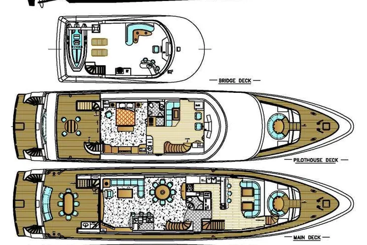 Layout for  SCOTT FREE - President 114, motor yacht layout