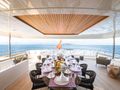 BARENTS Benetti 50m - sky deck aft alfresco dining area BARENTS Benetti 50m - sky deck aft alfresco dining area