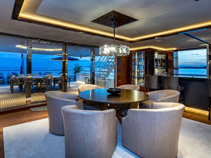 TOP FIVE II - Main Deck Lounging Area TOP FIVE II - Main Deck Lounging Area
