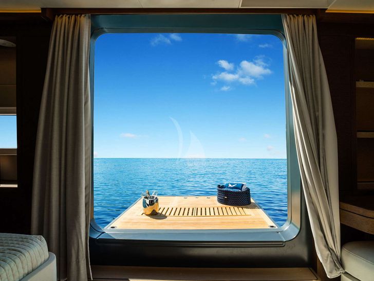 MARIAH PRINCESS III Lagoon Seventy 7 - master cabin balcony MARIAH PRINCESS III Lagoon Seventy 7 - master cabin balcony