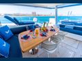 MARIAH PRINCESS III - Lagoon 78 Aft Deck Dining