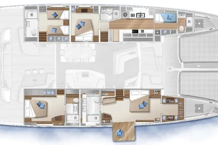 Layout for MARIAH PRINCESS III Lagoon Seventy 7 - layout