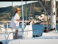 YEMAYA Bali 4.8 - guest on the flybridge YEMAYA Bali 4.8 - guest on the flybridge