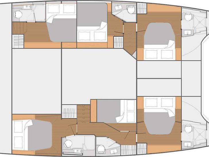 PURPOSE Fountaine Pajot Saba 50 - layout PURPOSE Fountaine Pajot Saba 50 - layout