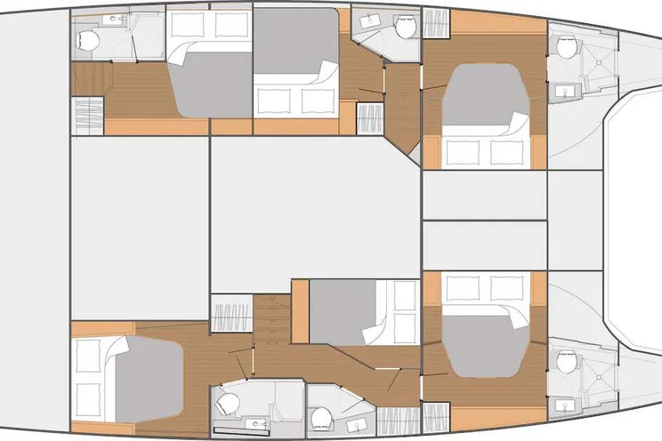 Layout for PURPOSE Fountaine Pajot Saba 50 - layout