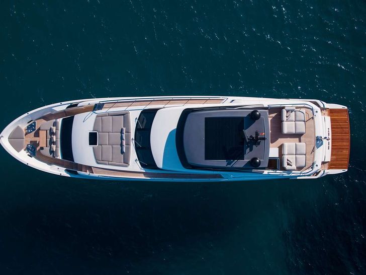 SEVEN Sanlorenzo SL90 - top aerial shot SEVEN Sanlorenzo SL90 - top aerial shot