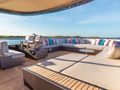VIVACE Alpha Spritz 102 - flybridge seating and sun bed VIVACE Alpha Spritz 102 - flybridge seating and sun bed