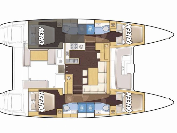 KNOT 5280 Lagoon 450F - layout KNOT 5280 Lagoon 450F - layout