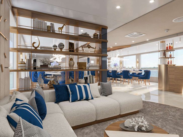 BELLA 47.9m Motor Yacht Saloon 2 BELLA 47.9m Motor Yacht Saloon 2