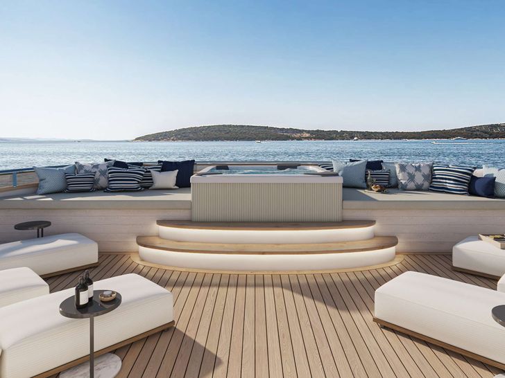 BELLA 47.9m Motor Yacht Swimming Area