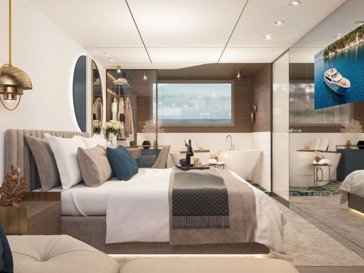 BELLA 47.9m Motor Yacht Master Cabin