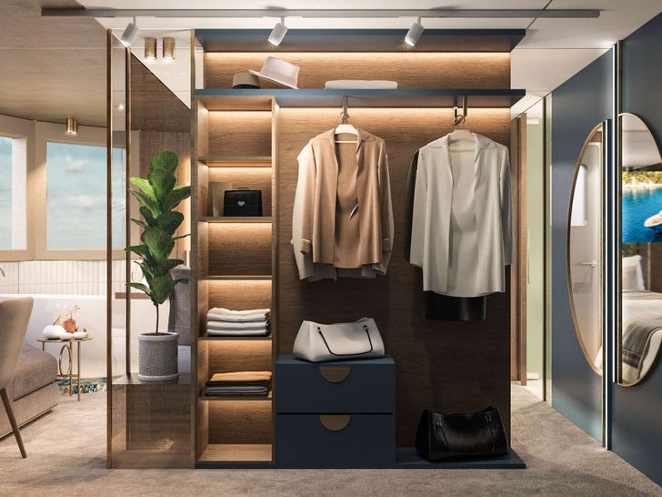 BELLA 47.9m Motor Yacht Closet BELLA 47.9m Motor Yacht Closet